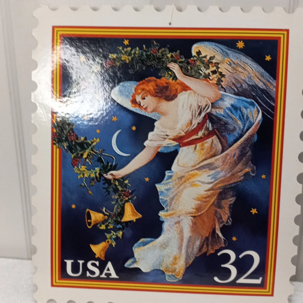 Vintage poster of Christmas Stamp Hallmark Angel 14